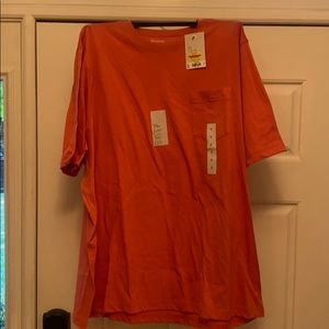 Croft and Barrow salmon shirt sleeve T. New